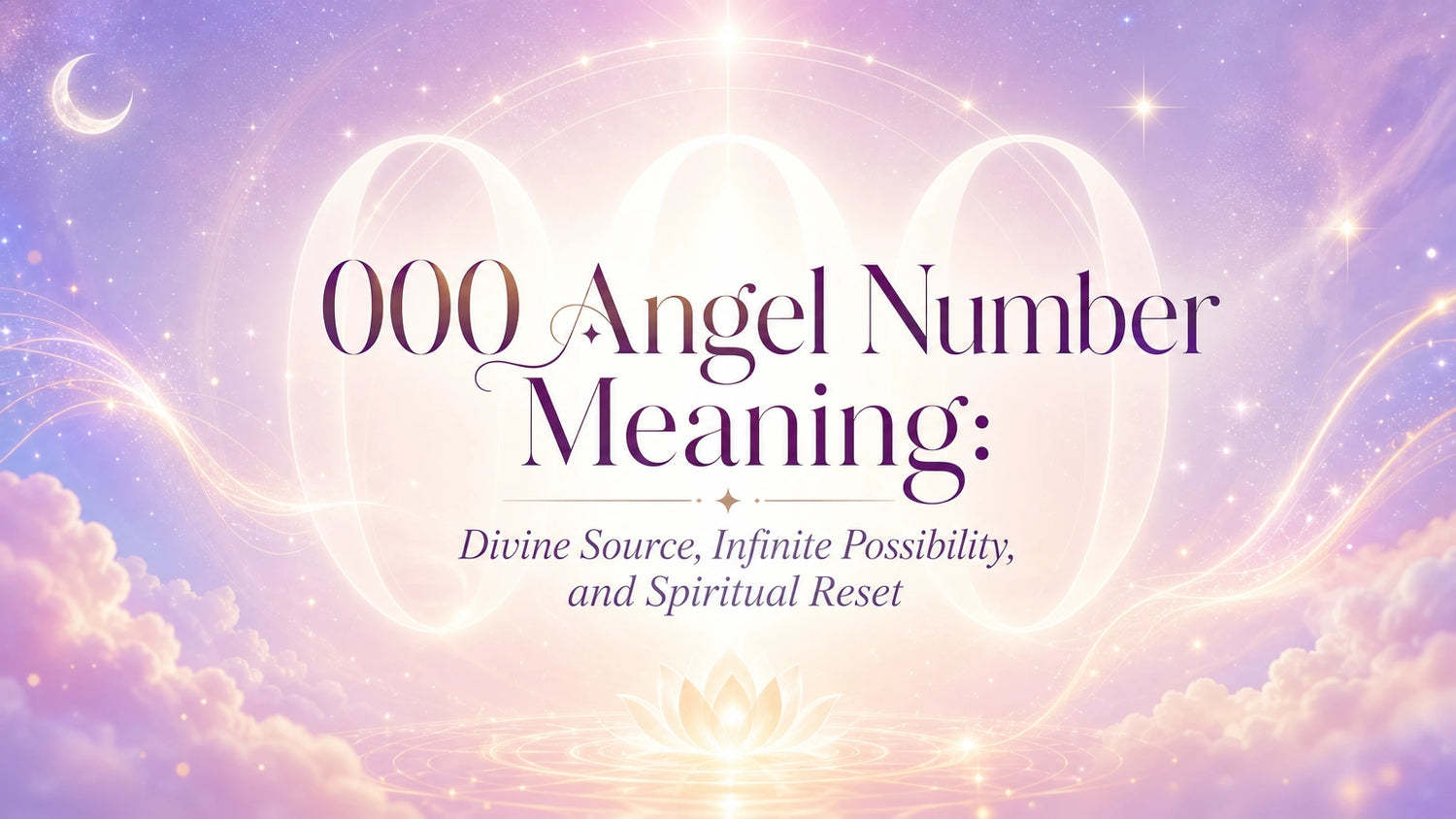 000 Angel Number Meaning: Divine Source, Infinite Possibility, and Spiritual Reset