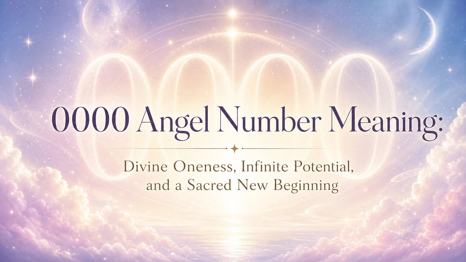 0000 Angel Number Meaning: Divine Oneness, Infinite Potential, and a Sacred New Beginning
