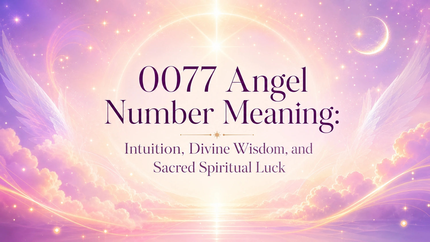 0077 Angel Number Meaning: Intuition, Divine Wisdom, and Sacred Spiritual Luck