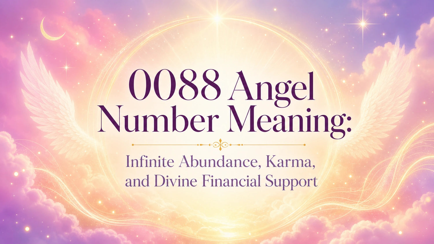 0088 Angel Number Meaning: Infinite Abundance, Karma, and Divine Financial Support