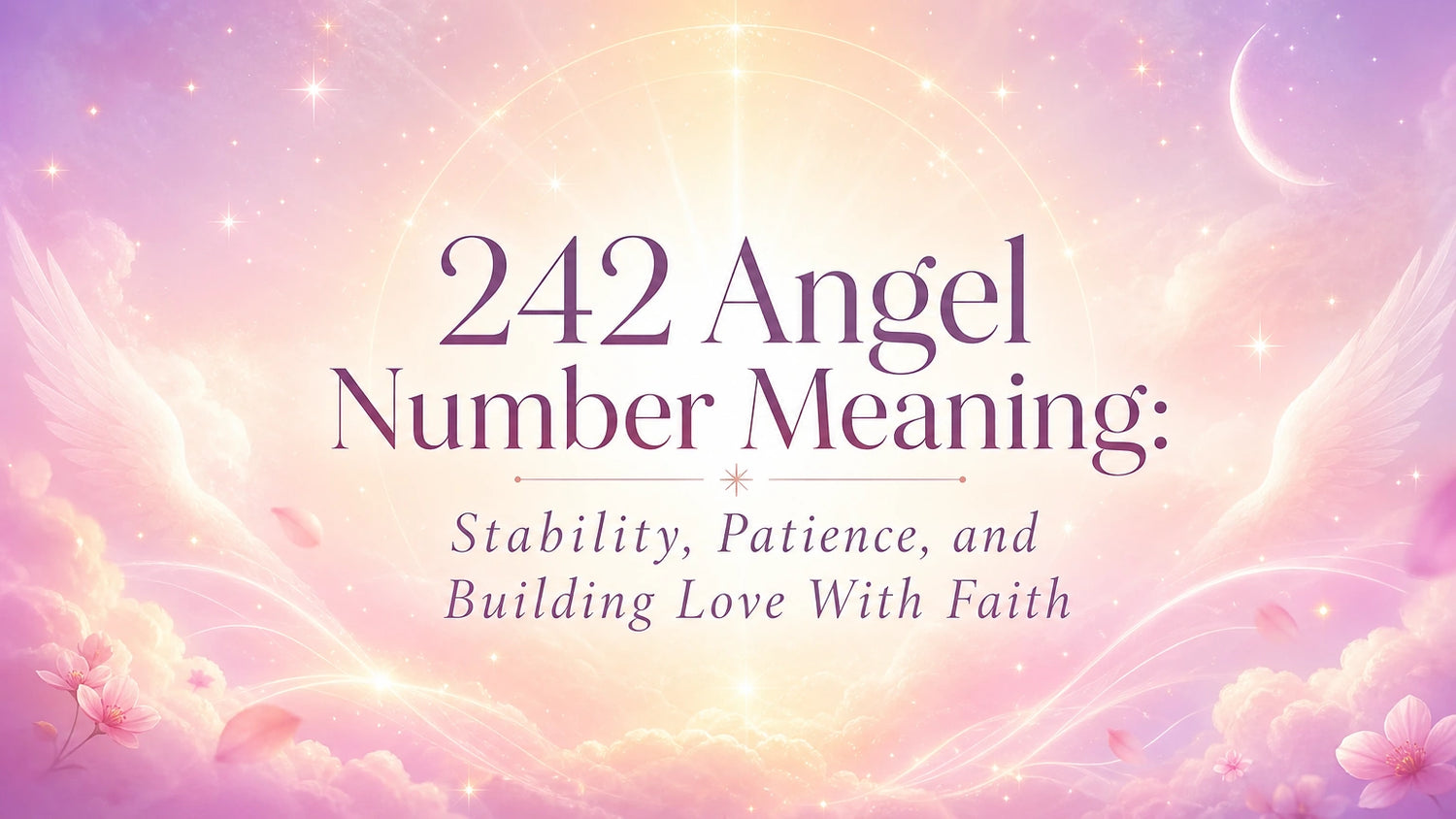 242 Angel Number Meaning: Stability, Patience, and Building Love With Faith