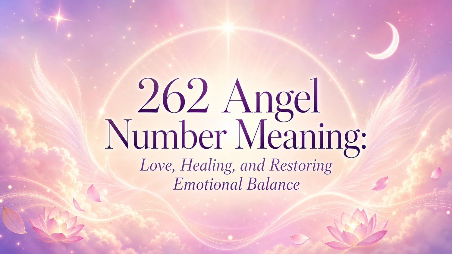 262 Angel Number Meaning: Love, Healing, and Restoring Emotional Balance