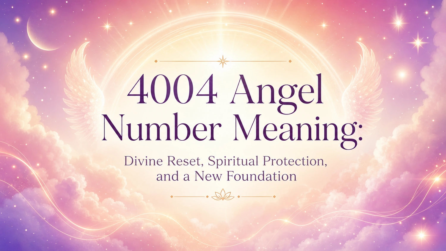 4004 Angel Number Meaning: Divine Reset, Spiritual Protection, and a New Foundation