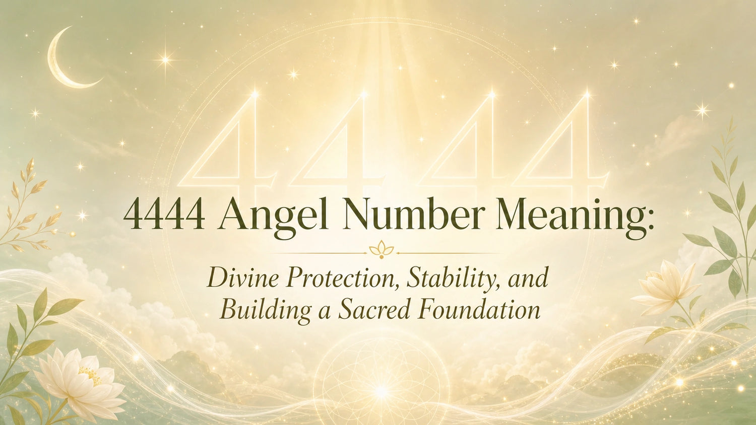4444 Angel Number Meaning: Divine Protection, Stability, and Building a Sacred Foundation