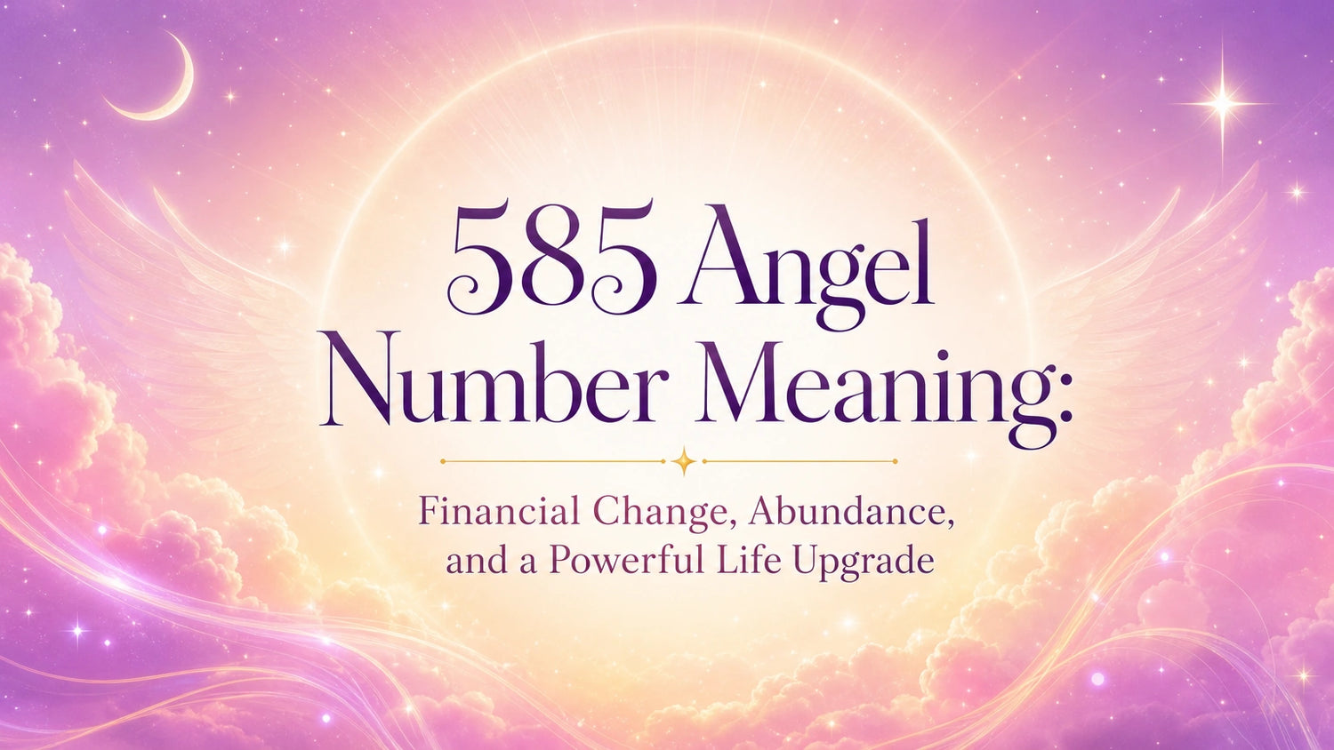 585 Angel Number Meaning: Financial Change, Abundance, and a Powerful Life Upgrade