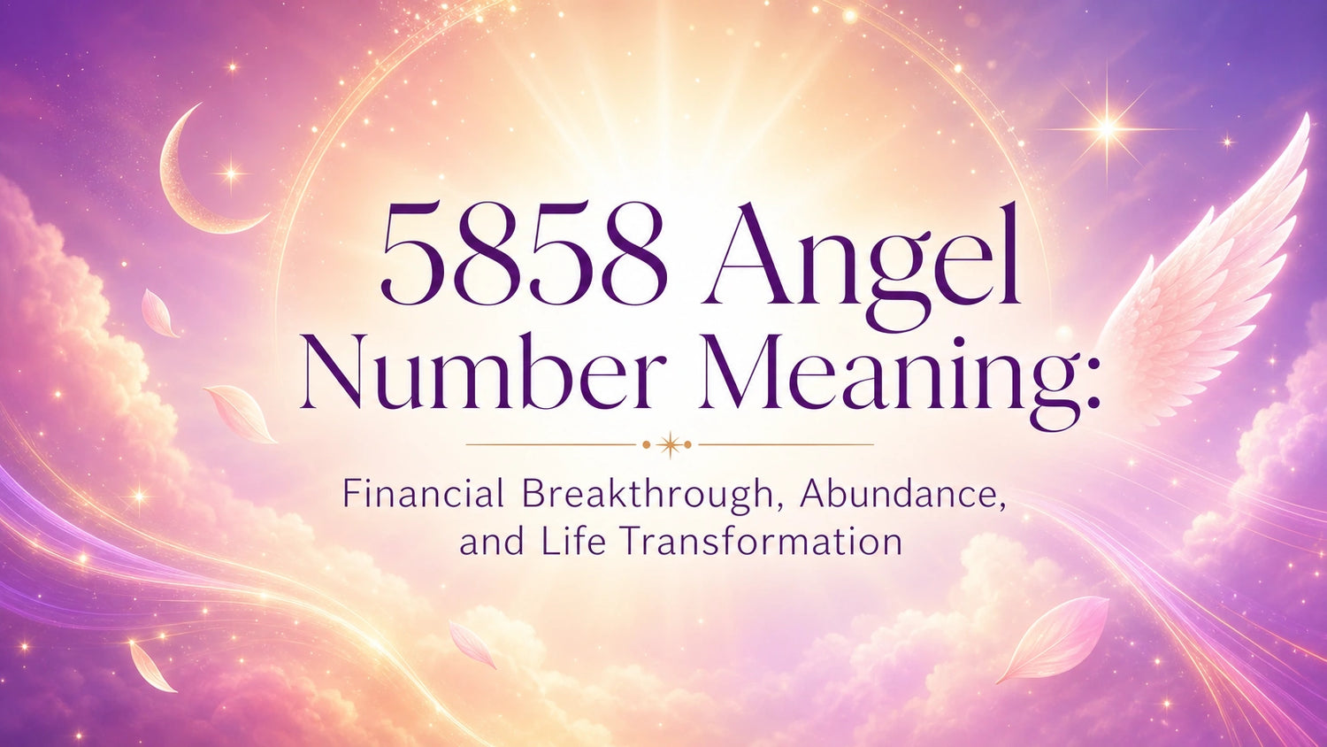 5858 Angel Number Meaning: Financial Breakthrough, Abundance, and Life Transformation