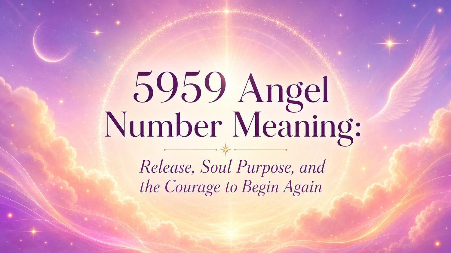 5959 Angel Number Meaning: Release, Soul Purpose, and the Courage to Begin Again