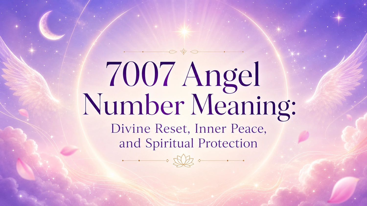 7007 Angel Number Meaning: Divine Reset, Inner Peace, and Spiritual Protection