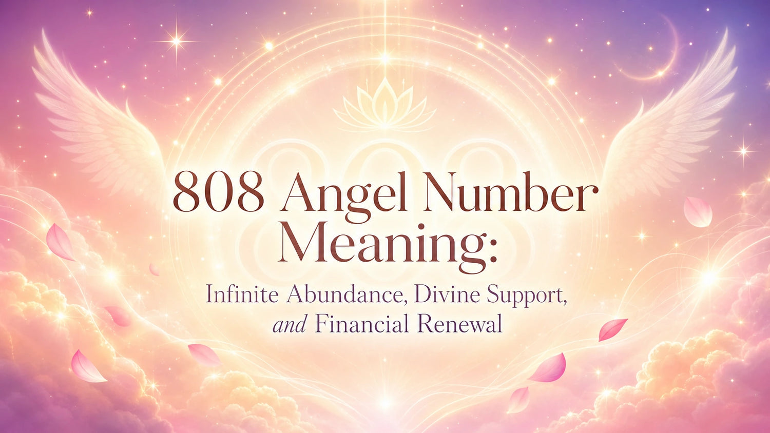 808 Angel Number Meaning: Infinite Abundance, Divine Support, and Financial Renewal