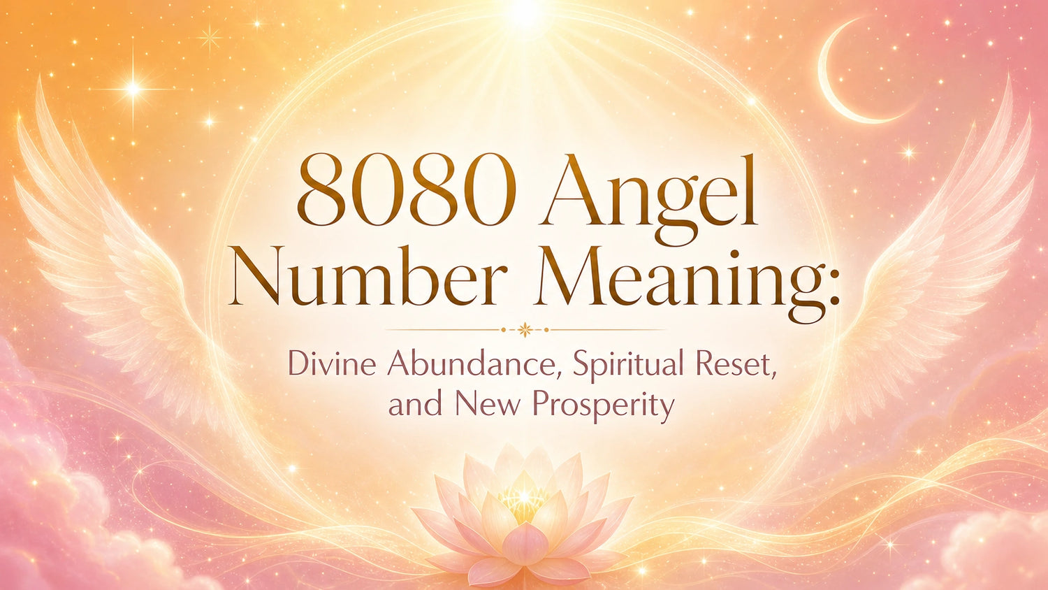 8080 Angel Number Meaning: Divine Abundance, Spiritual Reset, and New Prosperity