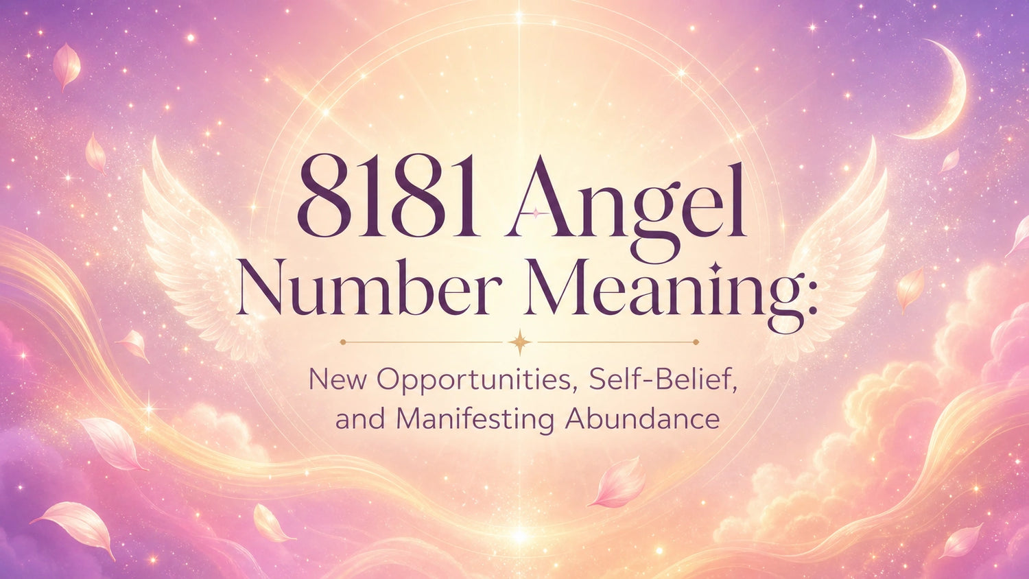 8181 Angel Number Meaning: New Opportunities, Self-Belief, and Manifesting Abundance