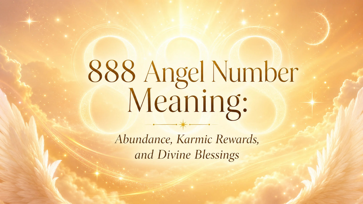 888 Angel Number Meaning: Abundance, Karmic Rewards, and Divine Blessings