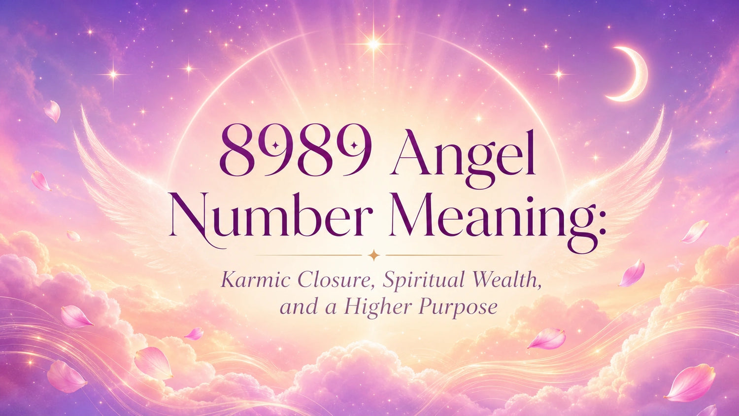 8989 Angel Number Meaning: Karmic Closure, Spiritual Wealth, and a Higher Purpose