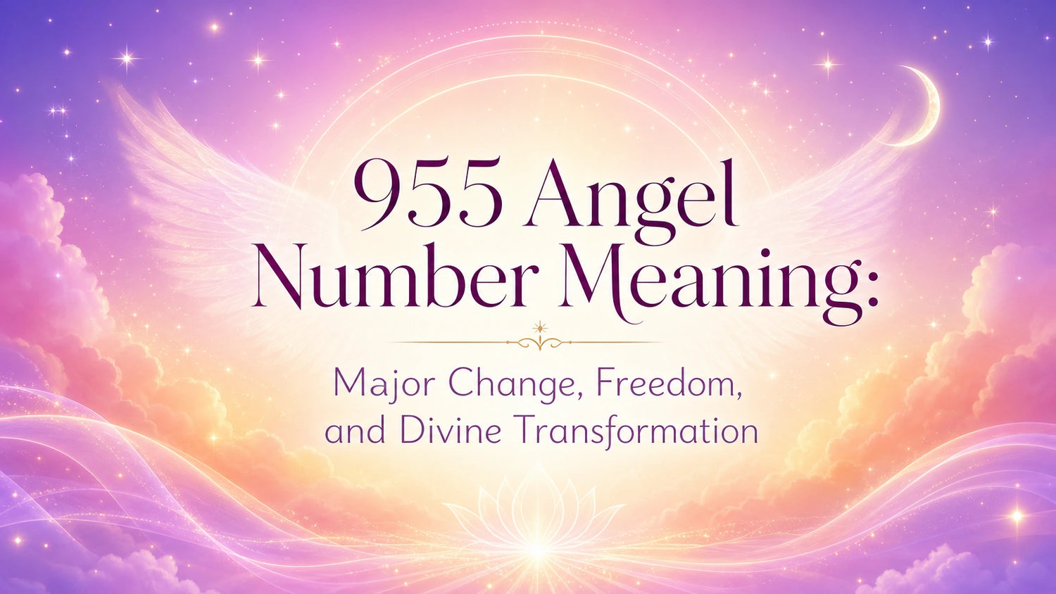 955 Angel Number Meaning: Major Change, Freedom, and Divine Transformation