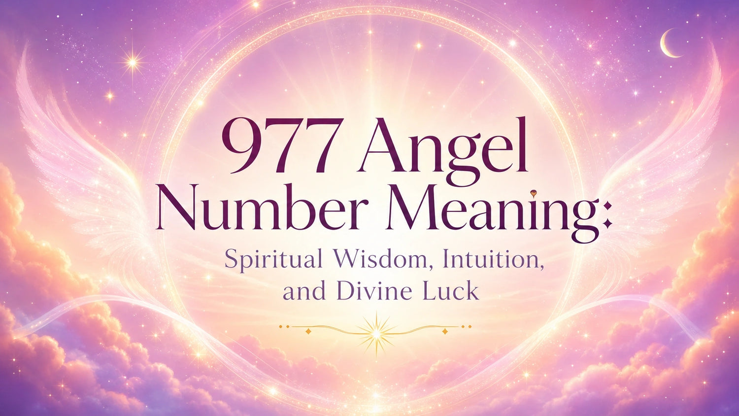 977 Angel Number Meaning: Spiritual Wisdom, Intuition, and Divine Luck