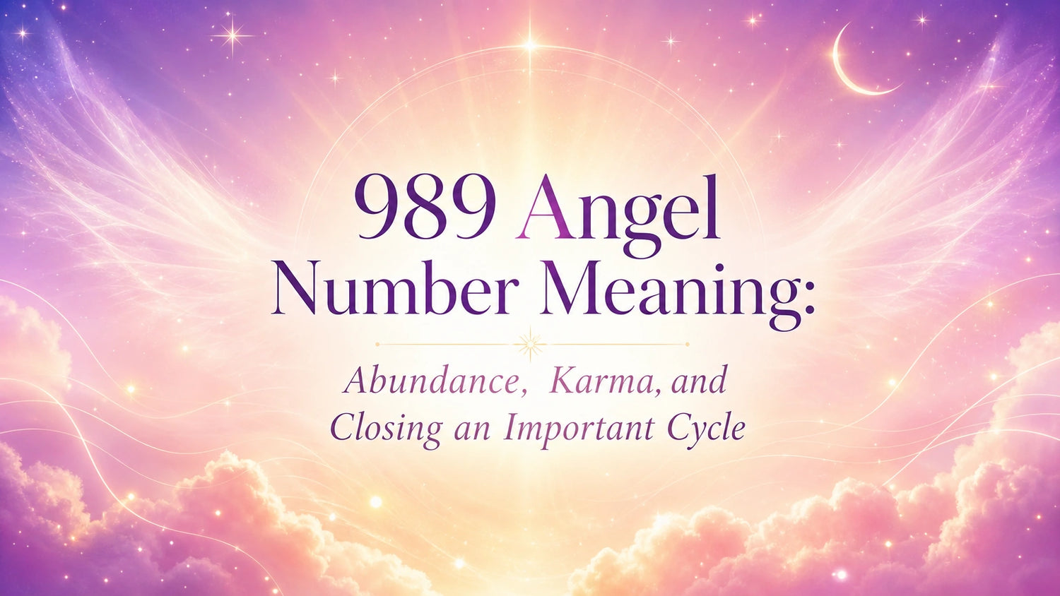 989 Angel Number Meaning: Abundance, Karma, and Closing an Important Cycle