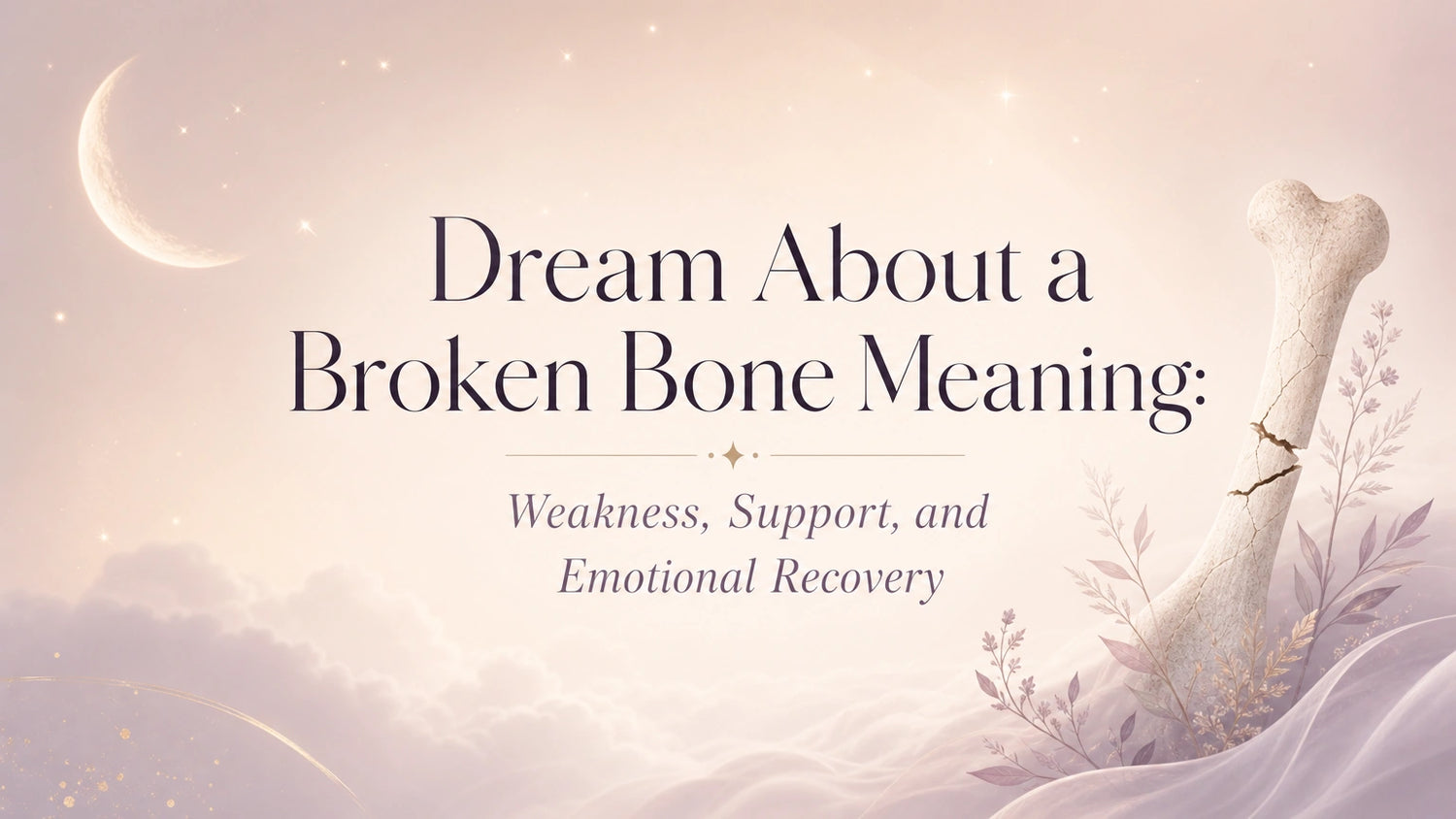 Dream About a Broken Bone Meaning: Weakness, Support, and Emotional Recovery