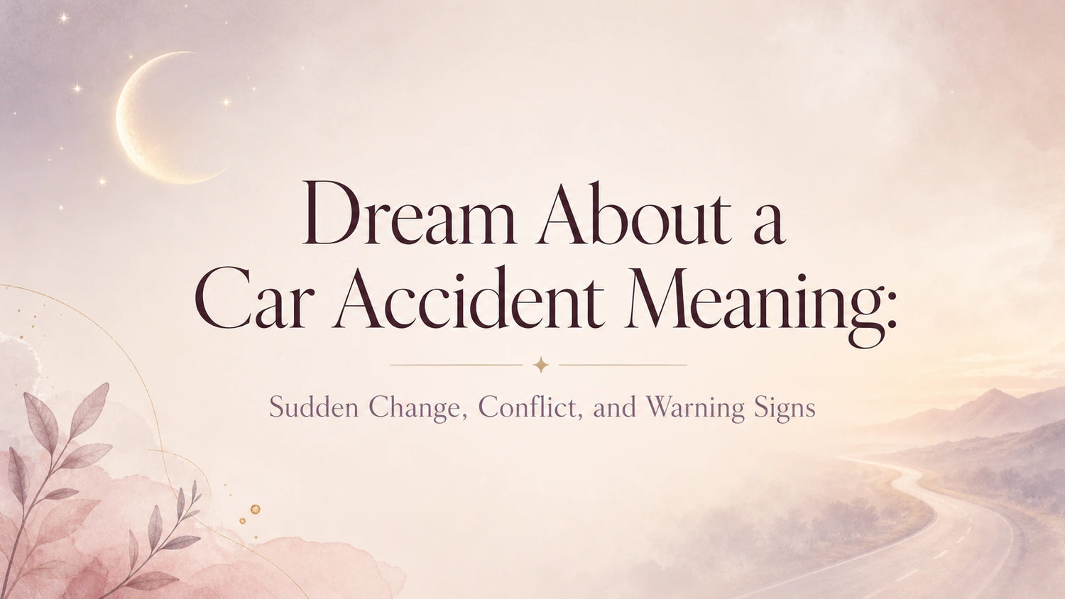 Dream About a Car Accident Meaning: Sudden Change, Conflict, and Warning Signs