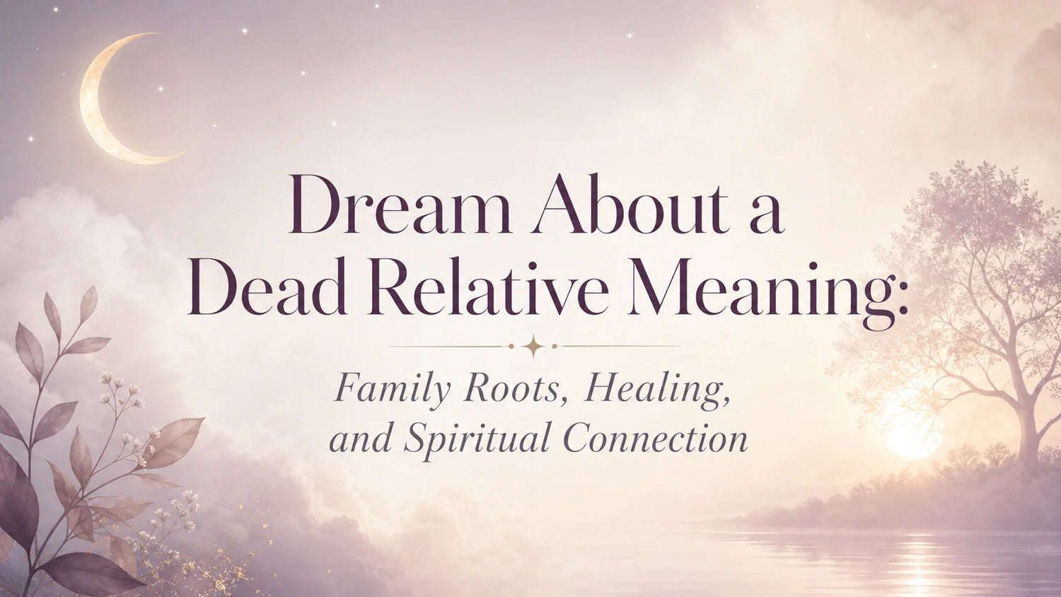 Dream About a Dead Relative Meaning: Family Roots, Healing, and Spiritual Connection