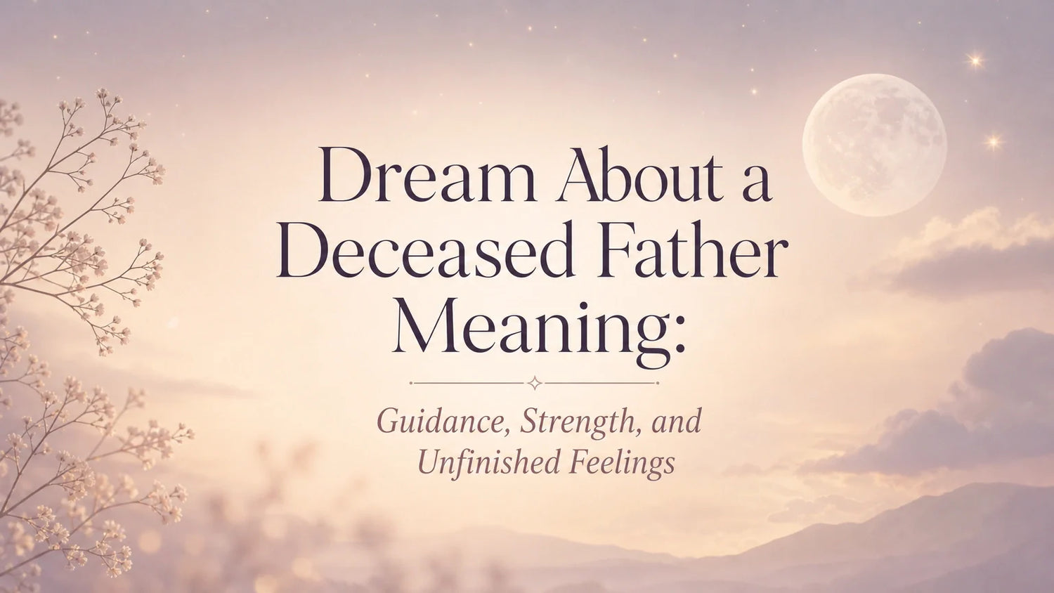 Dream About a Deceased Father Meaning: Guidance, Strength, and Unfinished Feelings