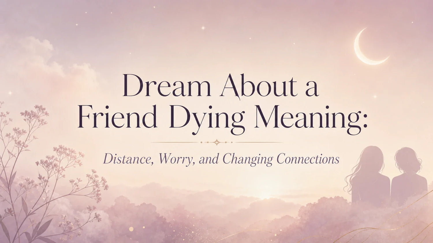 Dream About a Friend Dying Meaning: Distance, Worry, and Changing Connections