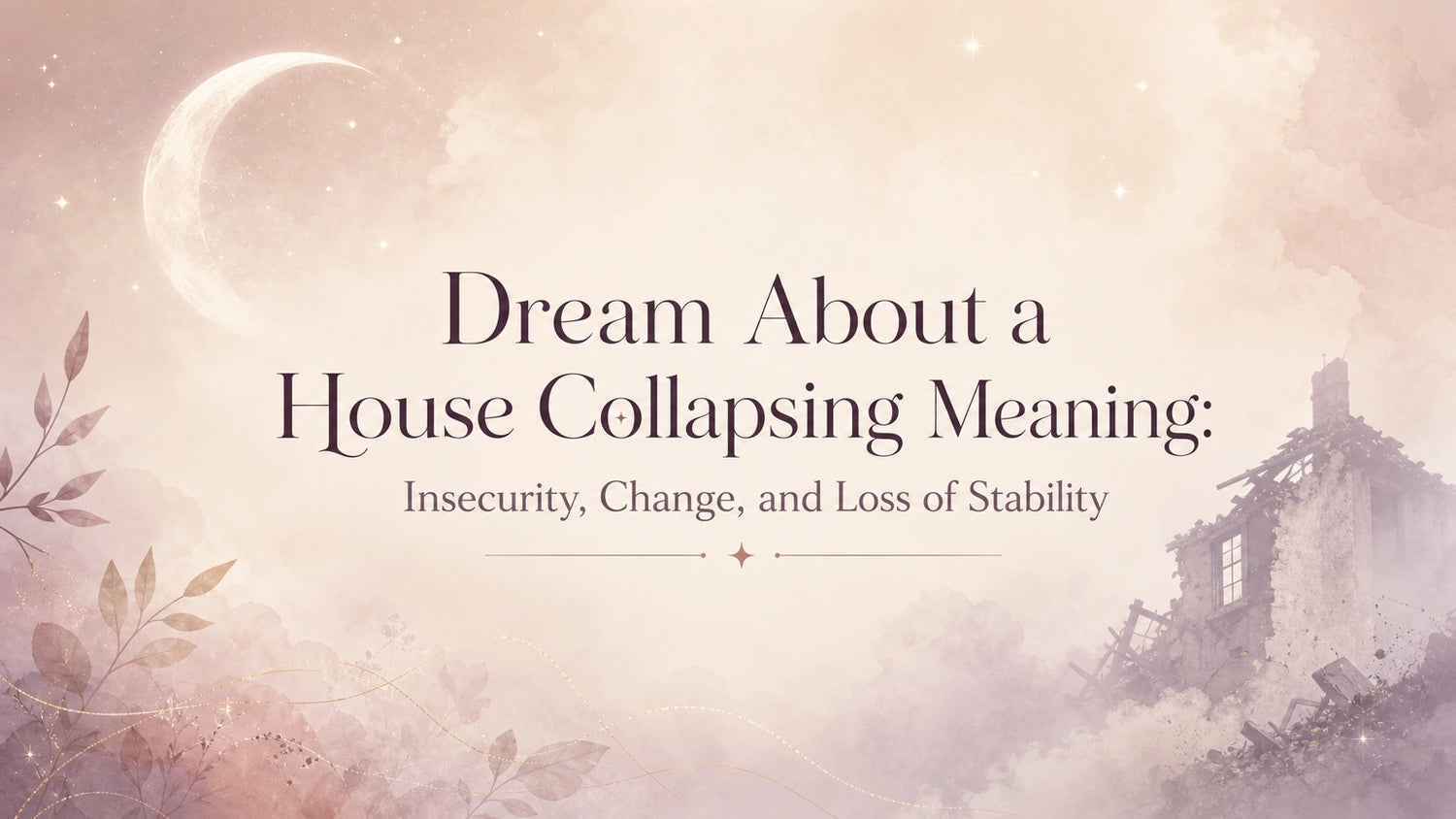 Dream About a House Collapsing Meaning: Insecurity, Change, and Loss of Stability