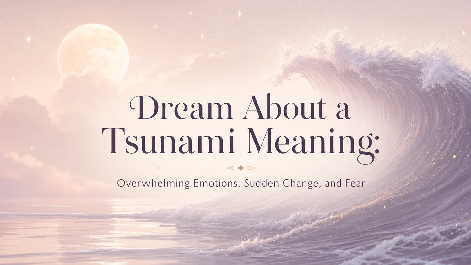 Dream About a Tsunami Meaning: Overwhelming Emotions, Sudden Change, and Fear