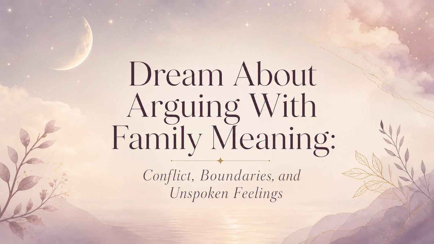 Dream About Arguing With Family Meaning: Conflict, Boundaries, and Unspoken Feelings