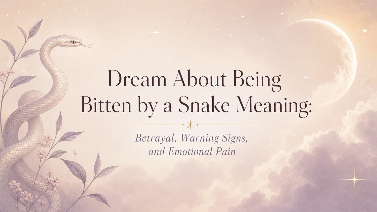 Dream About Being Bitten by a Snake Meaning: Betrayal, Warning Signs, and Emotional Pain