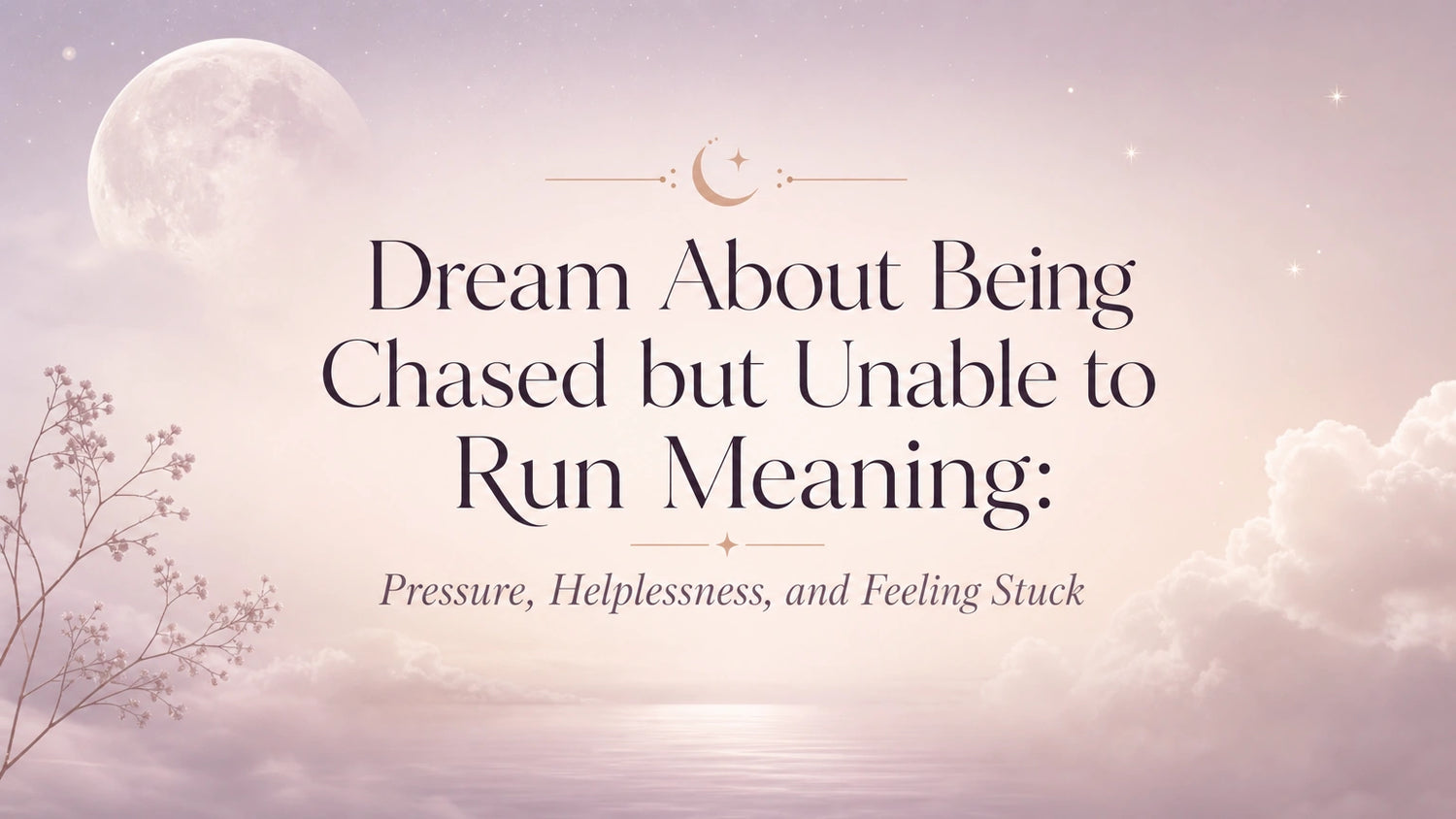 Dream About Being Chased but Unable to Run Meaning: Pressure, Helplessness, and Feeling Stuck