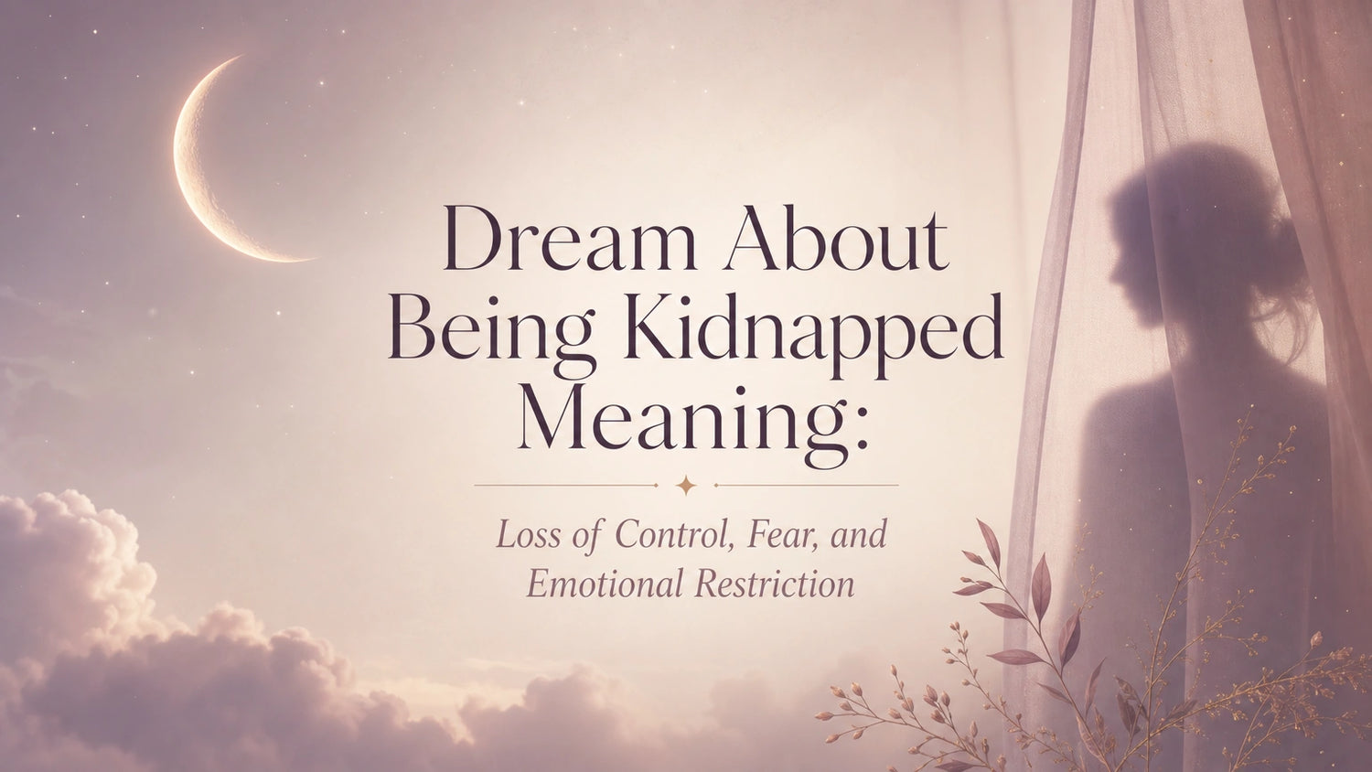 Dream About Being Kidnapped Meaning: Loss of Control, Fear, and Emotional Restriction