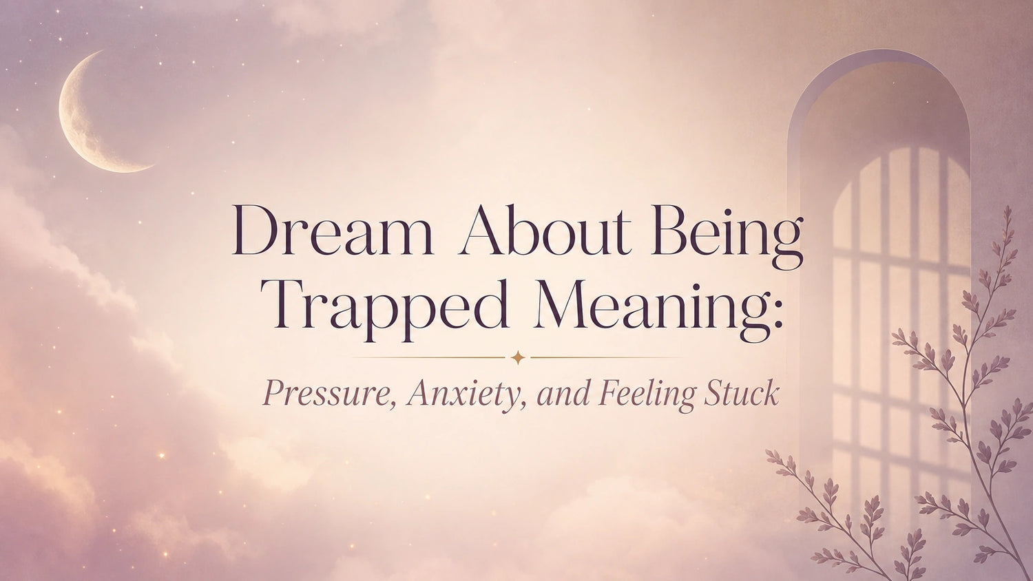 Dream About Being Trapped Meaning: Pressure, Anxiety, and Feeling Stuck