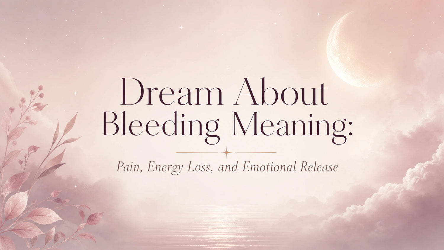 Dream About Bleeding Meaning: Pain, Energy Loss, and Emotional Release