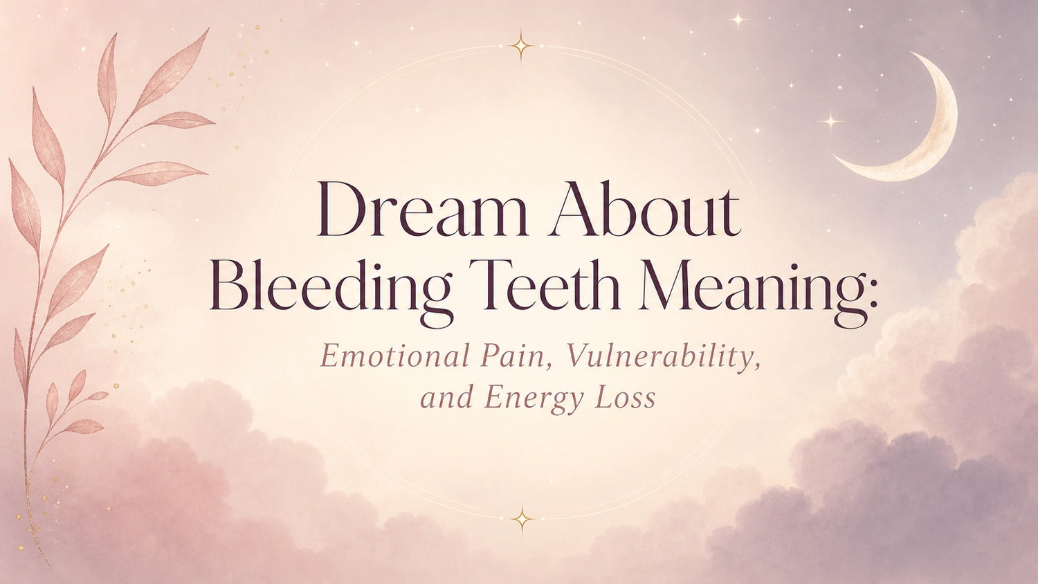 Dream About Bleeding Teeth Meaning: Emotional Pain, Vulnerability, and Energy Loss