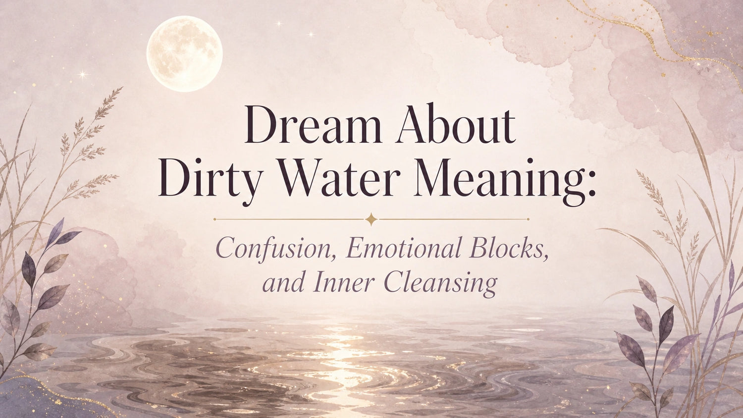 Dream About Dirty Water Meaning: Confusion, Emotional Blocks, and Inner Cleansing