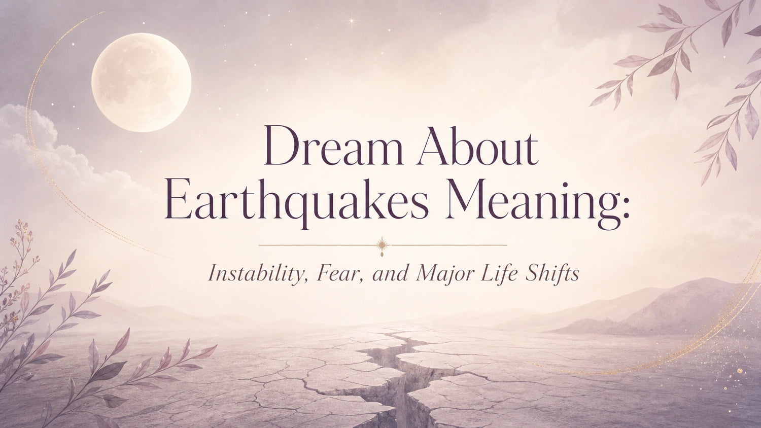 Dream About Earthquakes Meaning: Instability, Fear, and Major Life Shifts