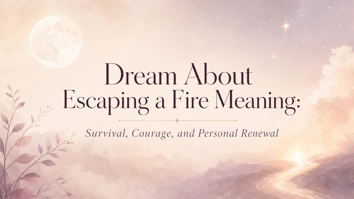 Dream About Escaping a Fire Meaning: Survival, Courage, and Personal Renewal