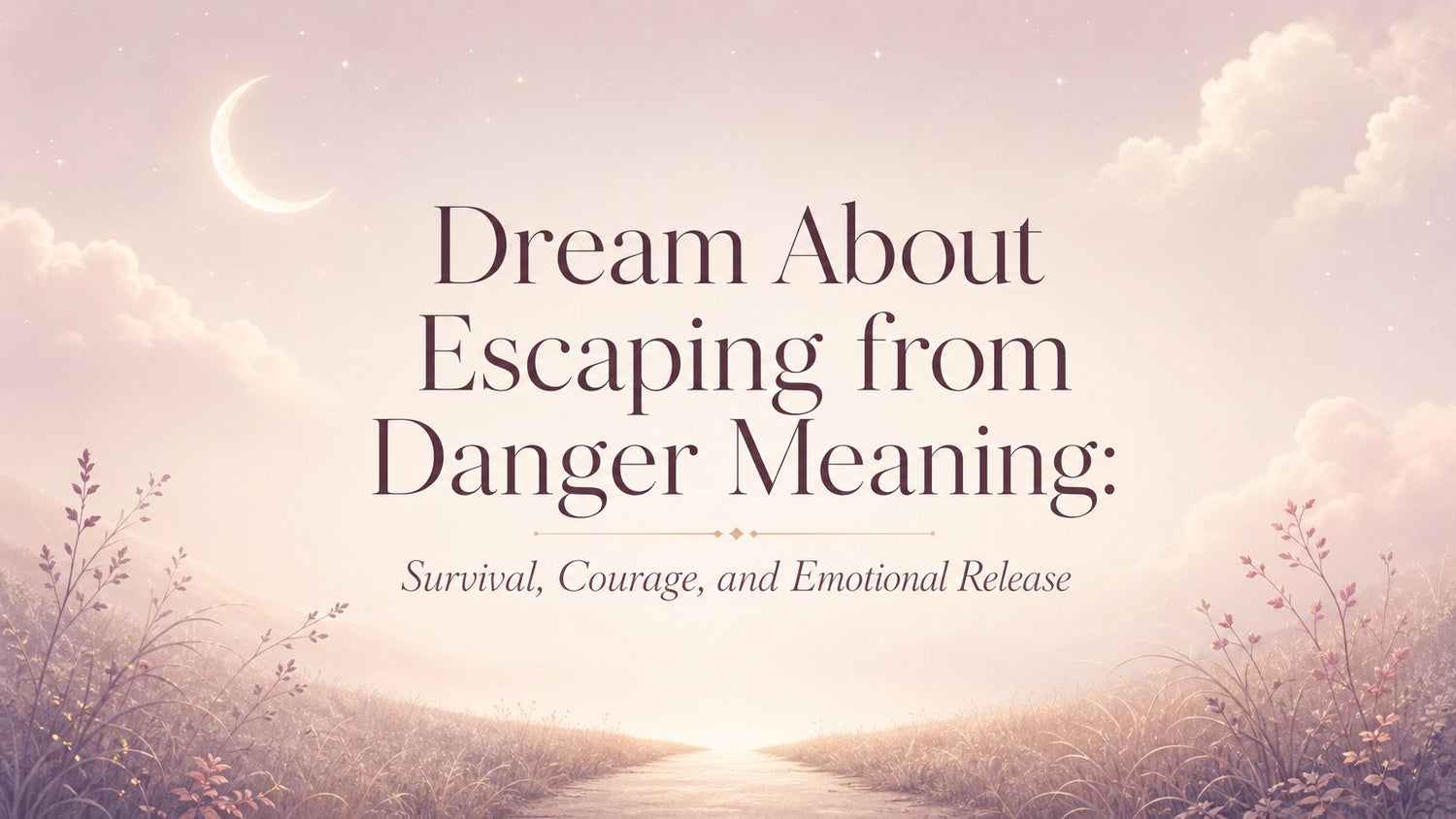 Dream About Escaping from Danger Meaning: Survival, Courage, and Emotional Release