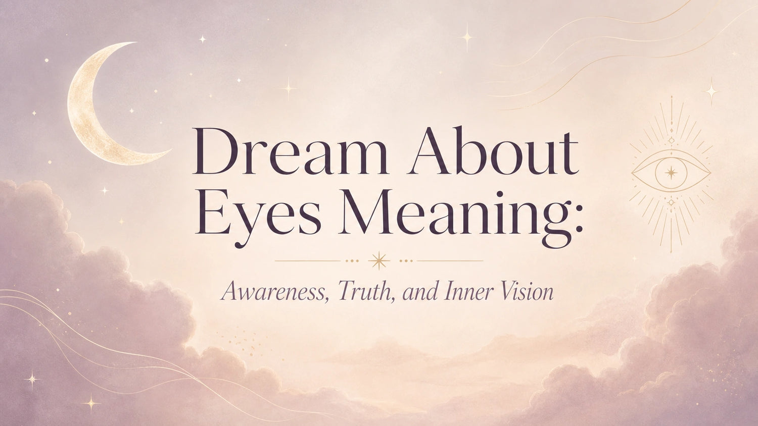 Dream About Eyes Meaning: Awareness, Truth, and Inner Vision
