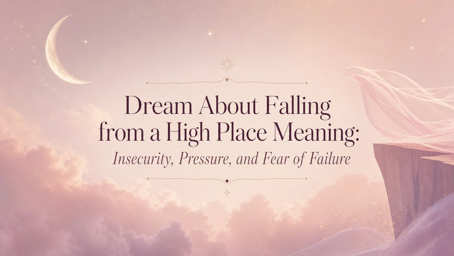Dream About Falling from a High Place Meaning: Insecurity, Pressure, and Fear of Failure