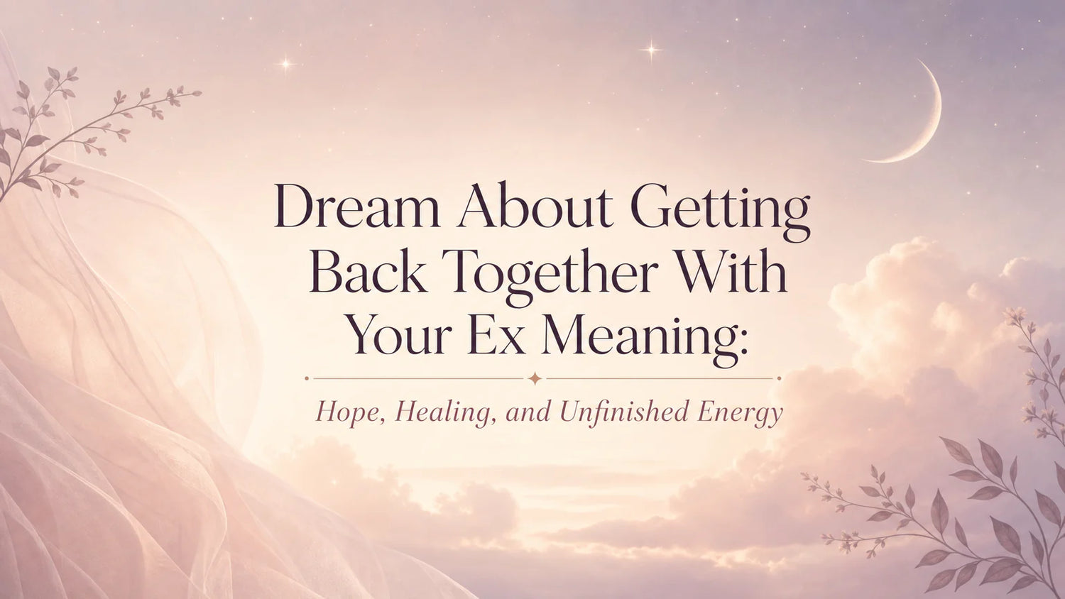 Dream About Getting Back Together With Your Ex Meaning: Hope, Healing, and Unfinished Energy