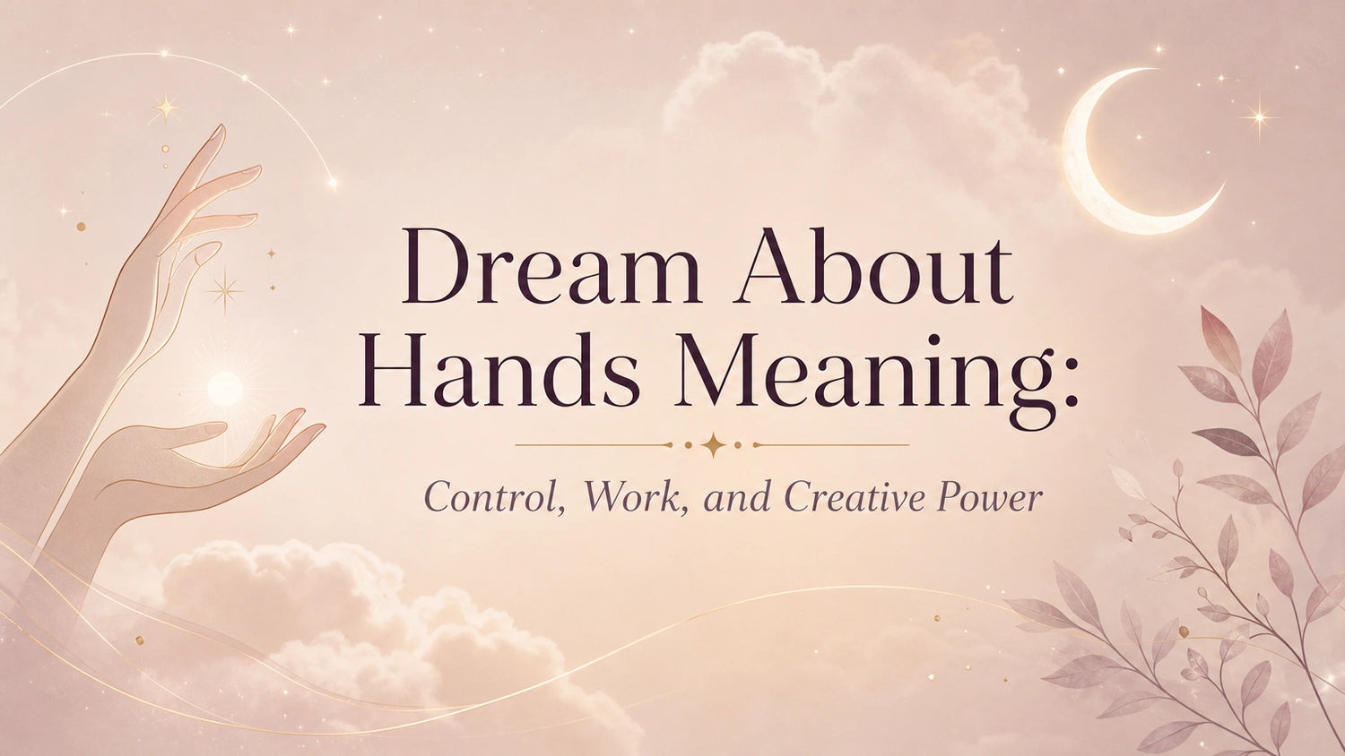 Dream About Hands Meaning: Control, Work, and Creative Power