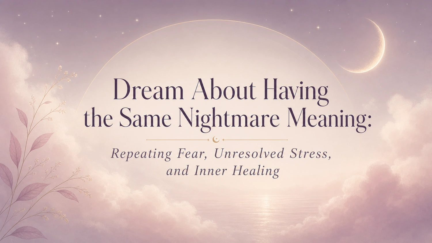 Dream About Having the Same Nightmare Meaning: Repeating Fear, Unresolved Stress, and Inner Healing