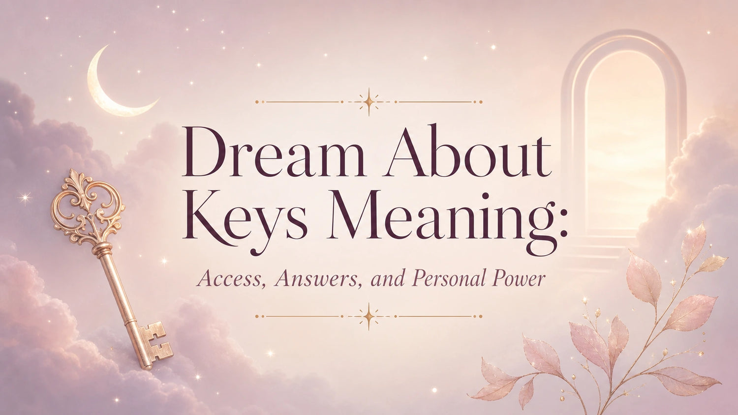 Dream About Keys Meaning: Access, Answers, and Personal Power