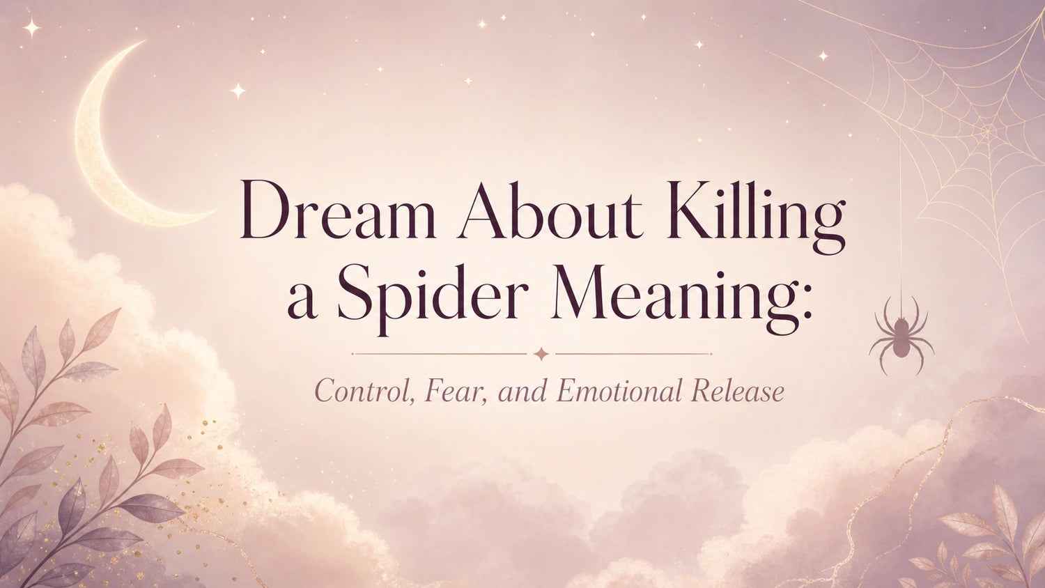 Dream About Killing a Spider Meaning: Control, Fear, and Emotional Release