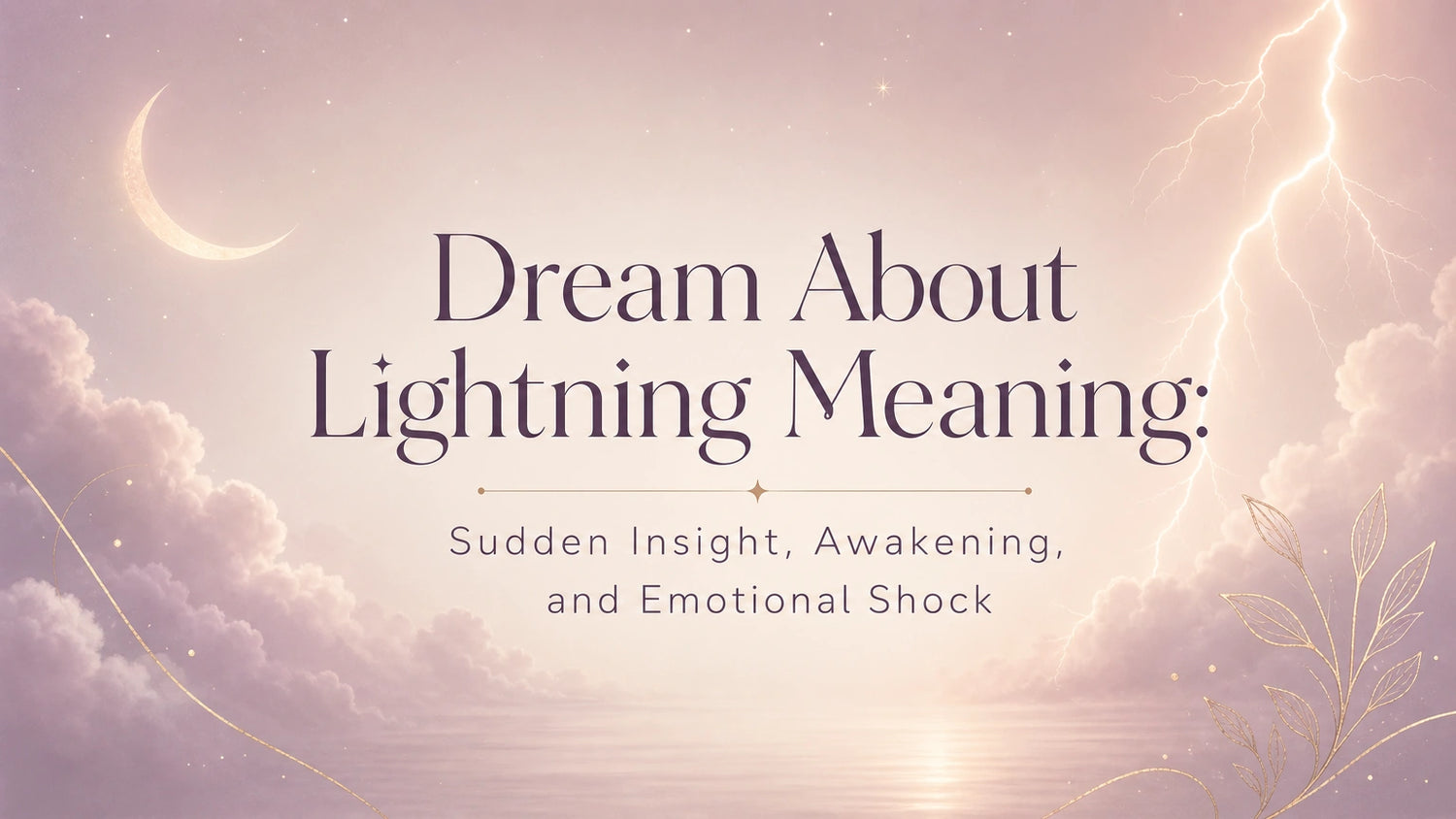 Dream About Lightning Meaning: Sudden Insight, Awakening, and Emotional Shock