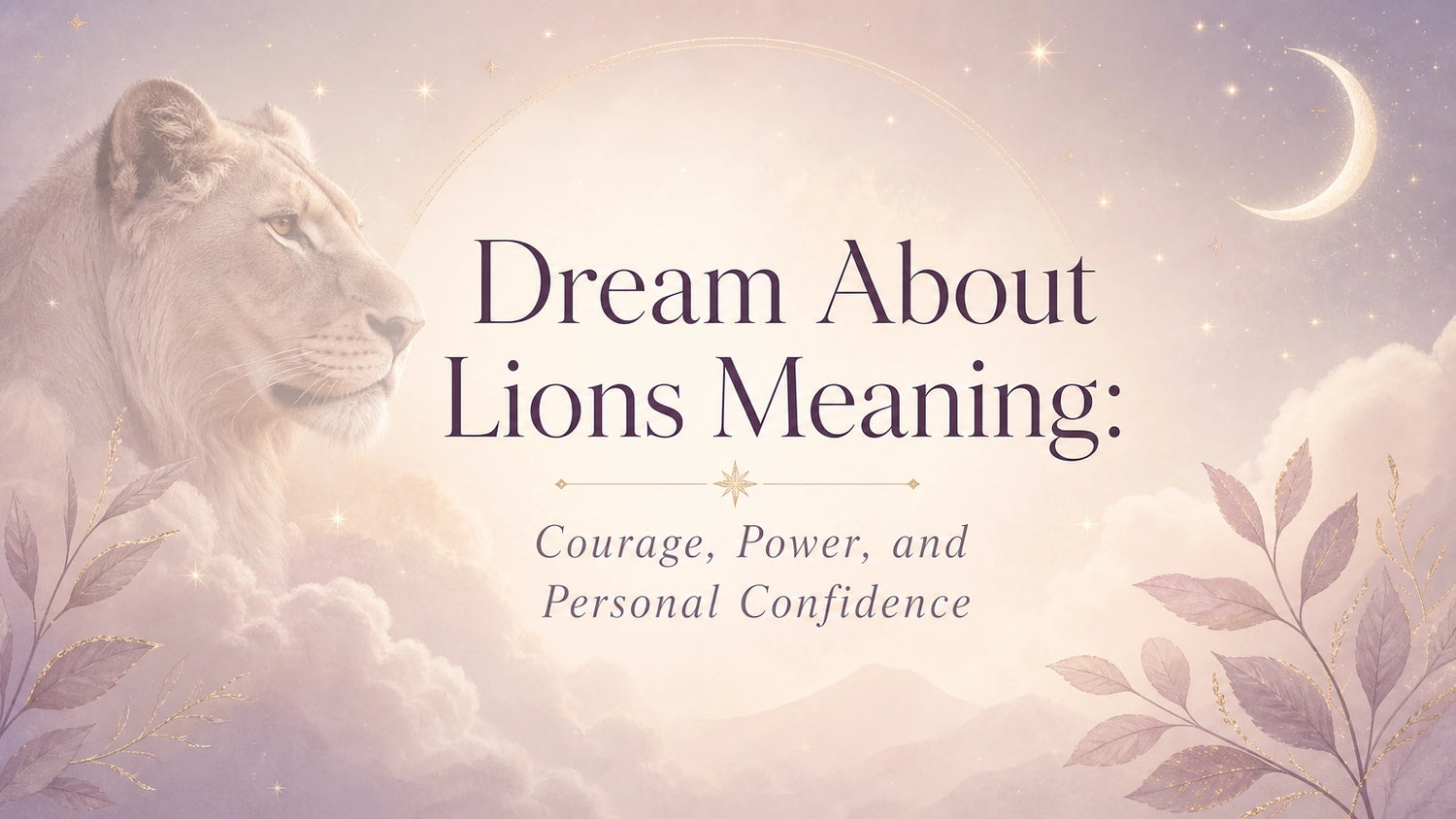 Dream About Lions Meaning: Courage, Power, and Personal Confidence