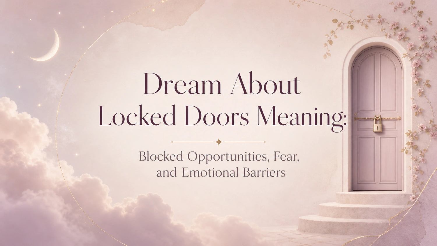 Dream About Locked Doors Meaning: Blocked Opportunities, Fear, and Emotional Barriers