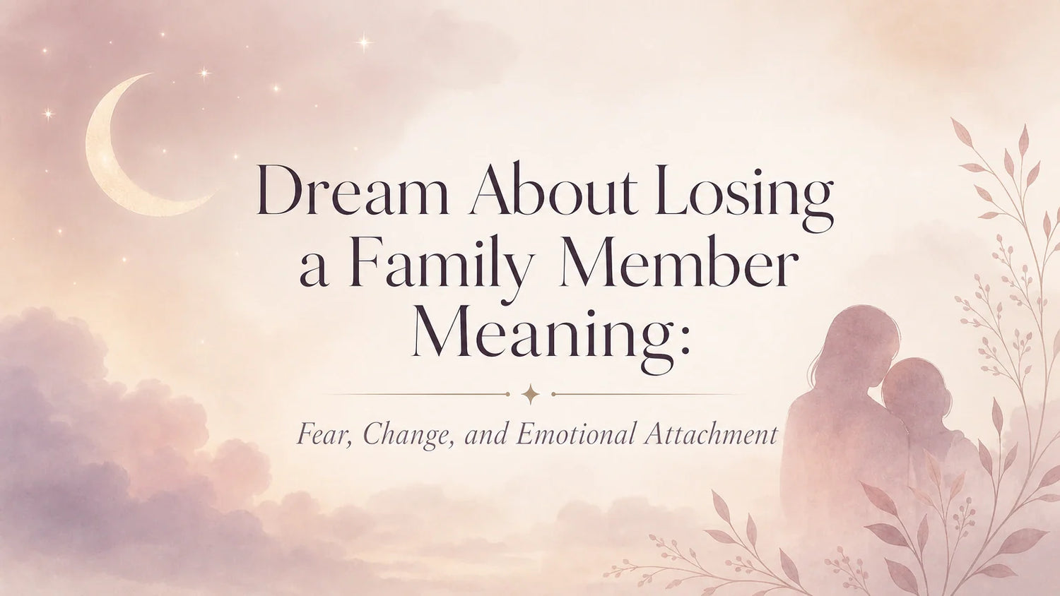 Dream About Losing a Family Member Meaning: Fear, Change, and Emotional Attachment