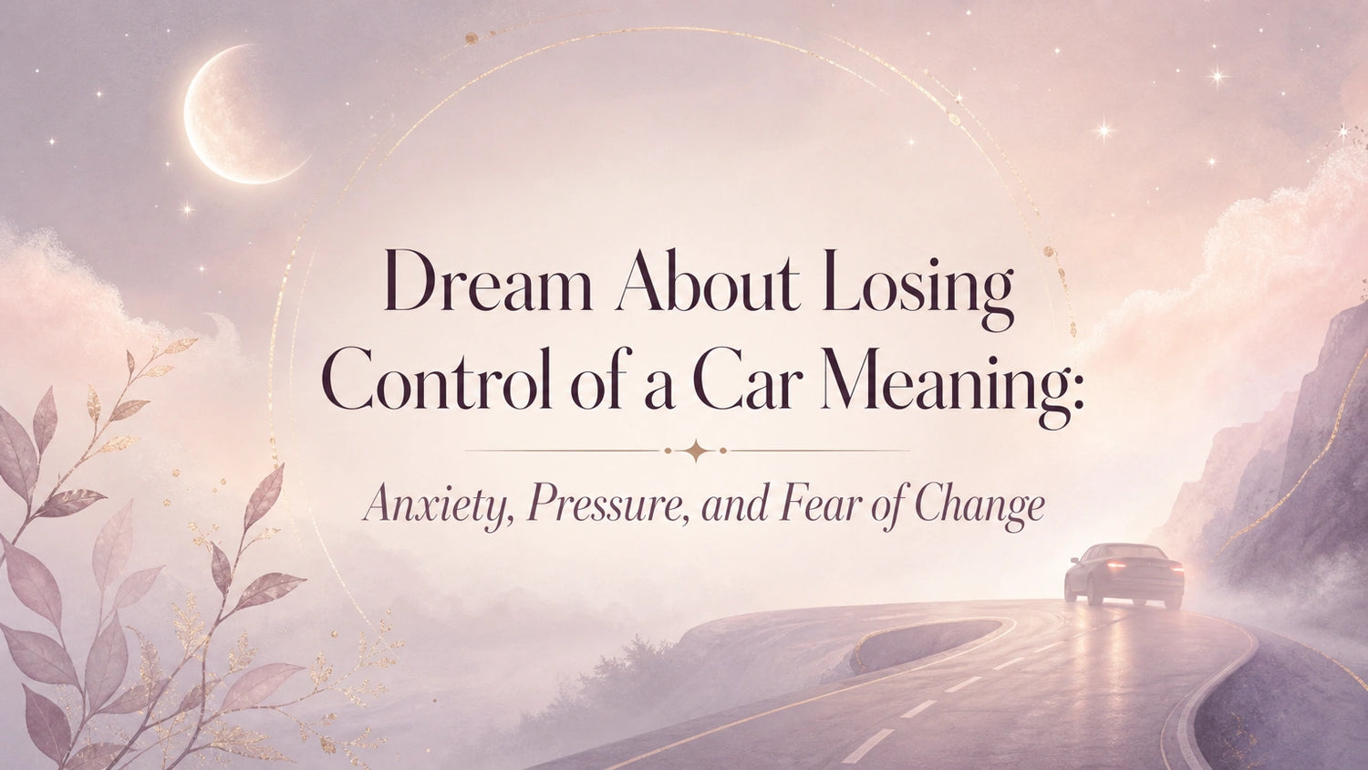 Dream About Losing Control of a Car Meaning: Anxiety, Pressure, and Fear of Change